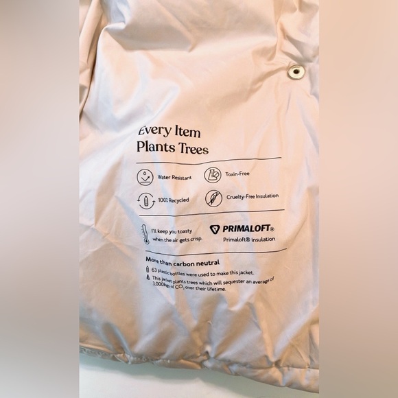 🌳Nordstrom Tentree Maxi Puffer Coat Quilted M/L Hood water resistant - Picture 10 of 15